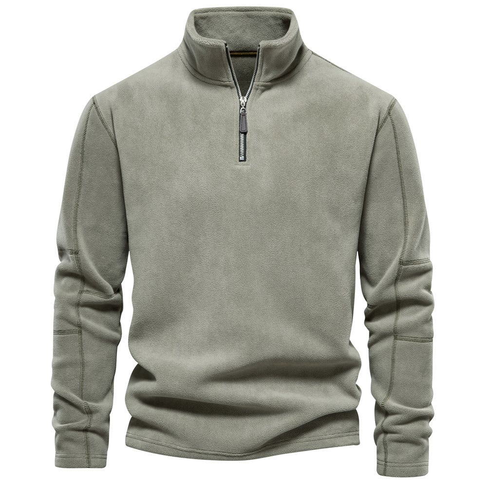 Sweter z krótkim zamkiem