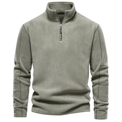 Sweter z krótkim zamkiem