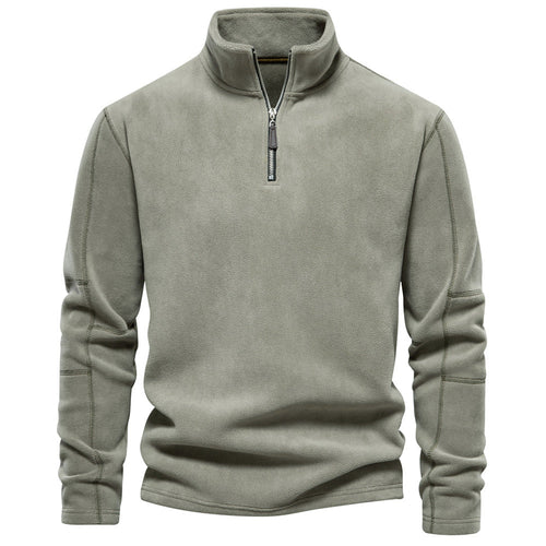 Sweter z krótkim zamkiem