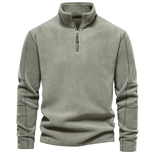 Sweter z krótkim zamkiem