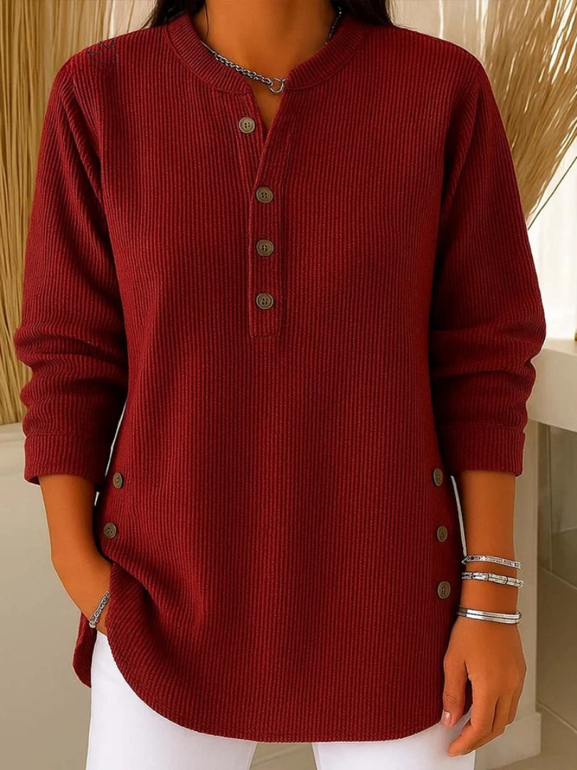 Ewa Tunika Henley z Guzikami