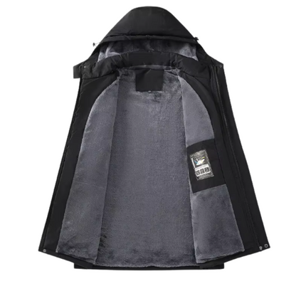 Elegancka polarowa kurtka na zewnątrz