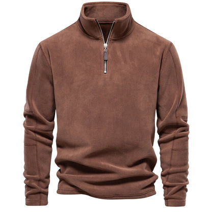 Sweter z krótkim zamkiem