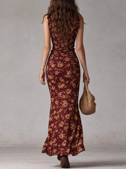 Malwina | Elegancki Retro Look Maxi