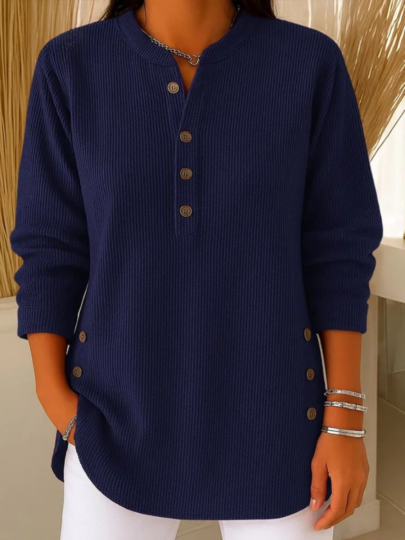Ewa Tunika Henley z Guzikami