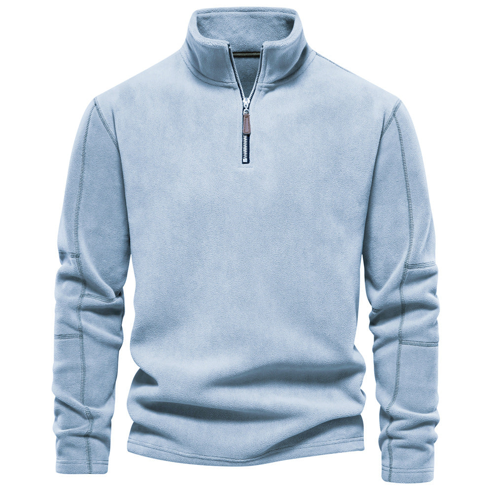 Sweter z krótkim zamkiem