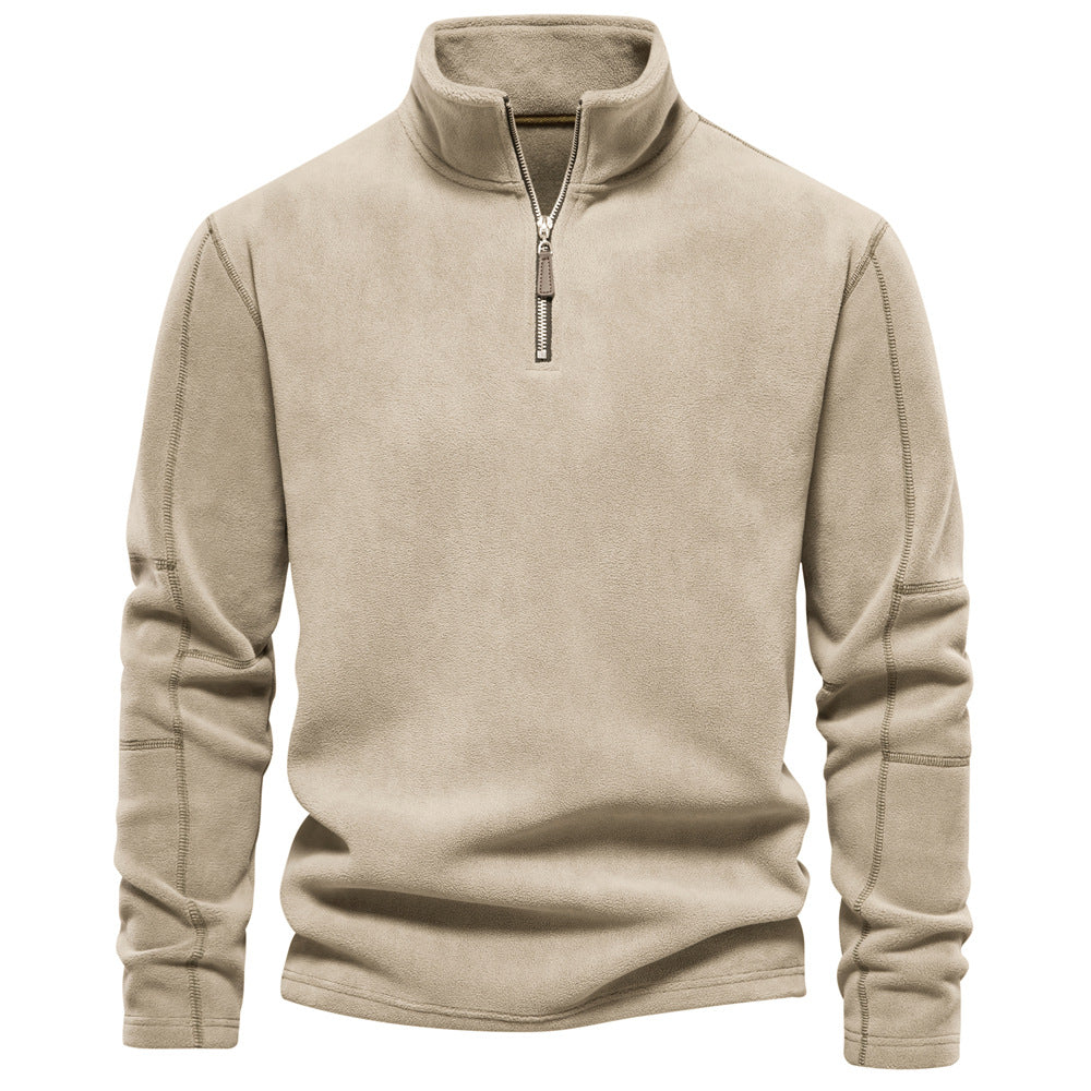 Sweter z krótkim zamkiem