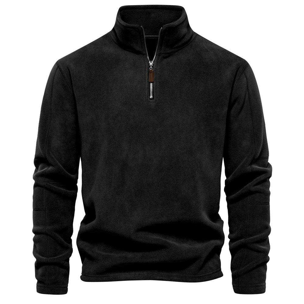 Sweter z krótkim zamkiem