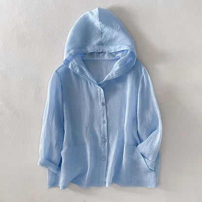 Anya Taylor Linen Hoodie