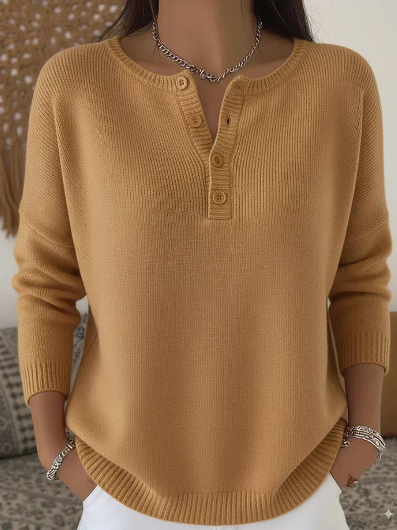 Sweter z guzikami typu Henley Ernesta