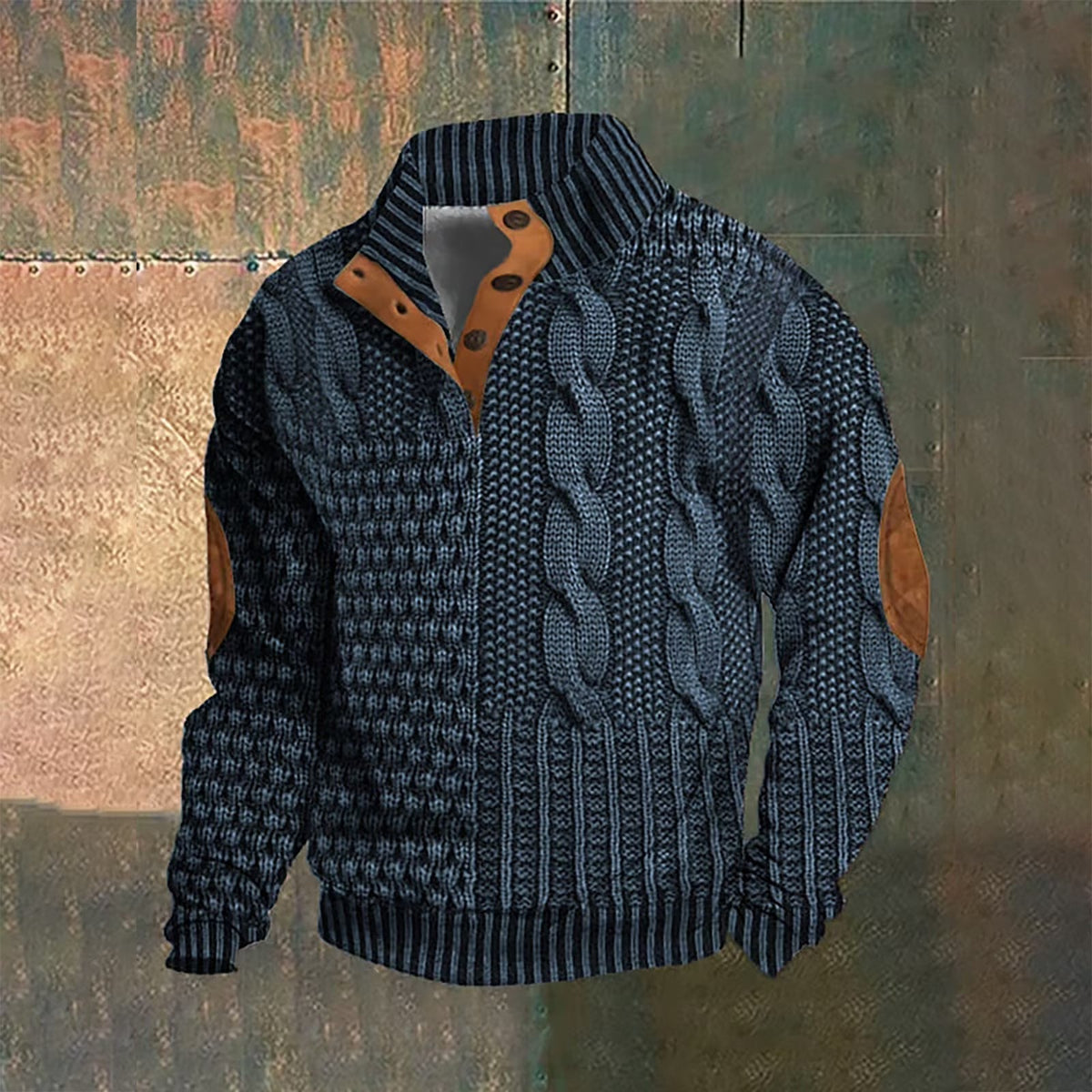 Wool Button Closure Sweater