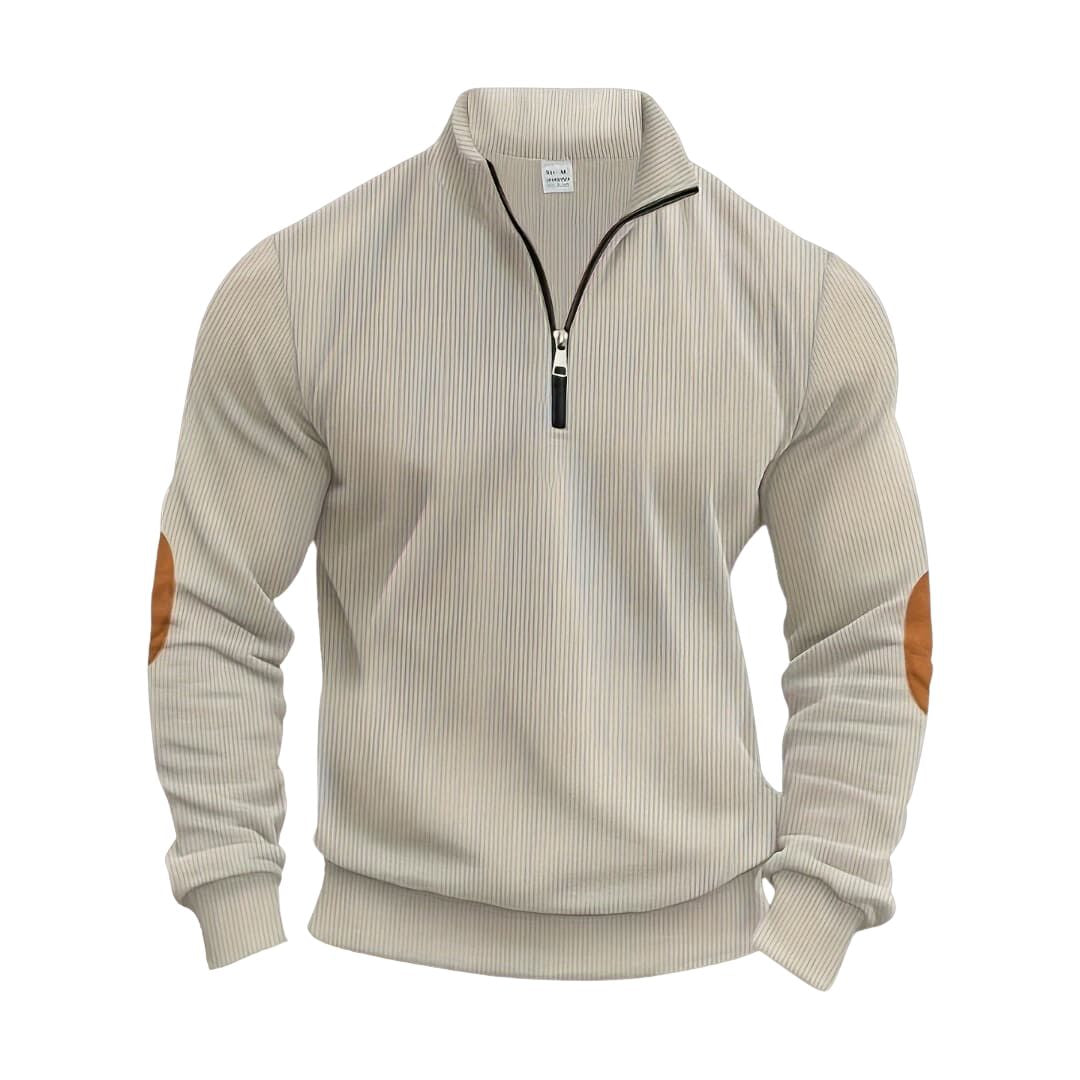 Modny sweter z półzamkiem