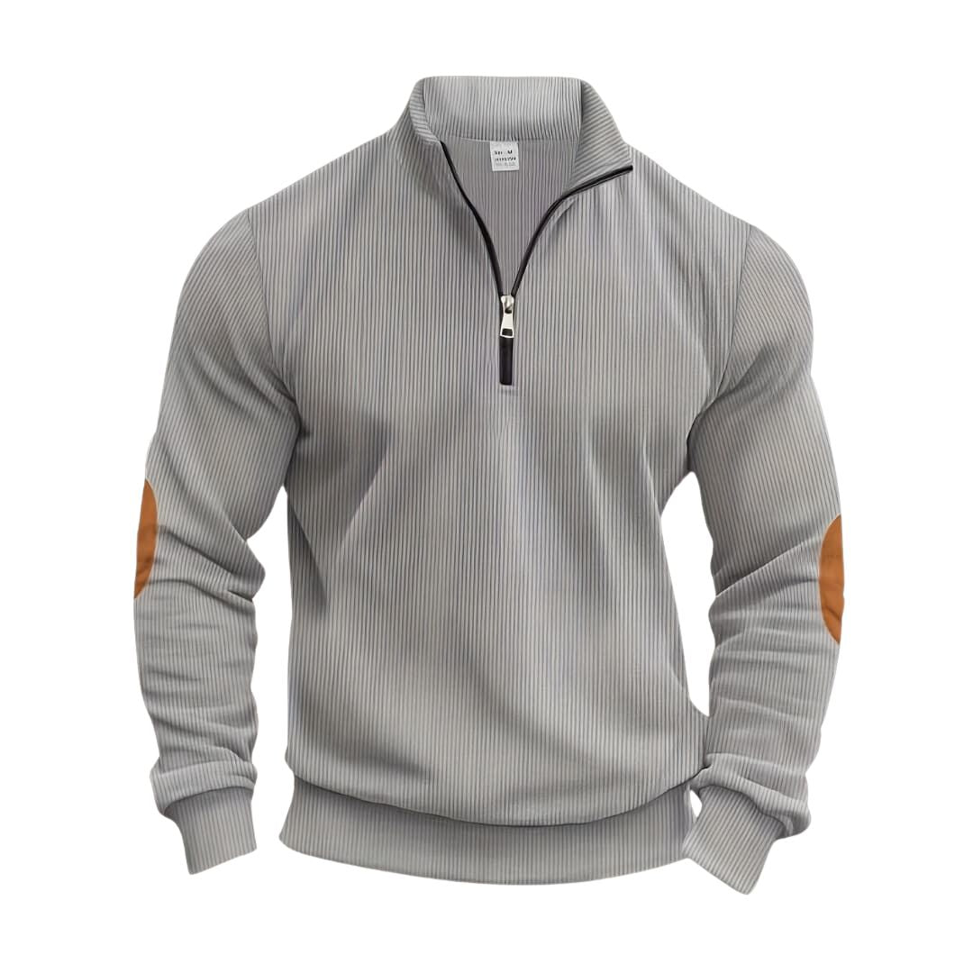 Modny sweter z półzamkiem