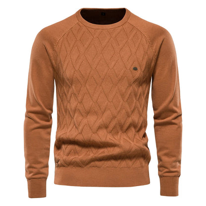 Męski sweter w kratę