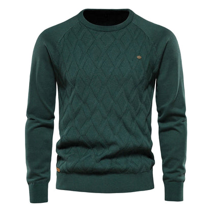 Męski sweter w kratę