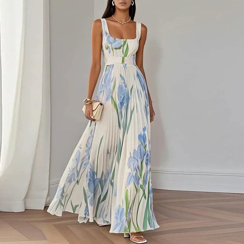 Oliwia | Kwiecista Sukienka Maxi A-Line