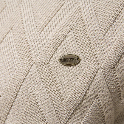 Męski sweter w kratę