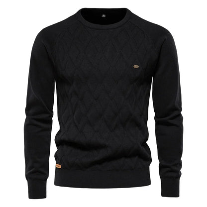 Męski sweter w kratę