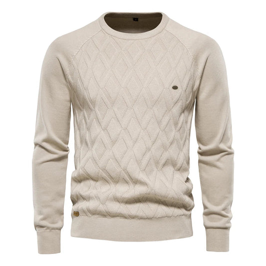 Męski sweter w kratę