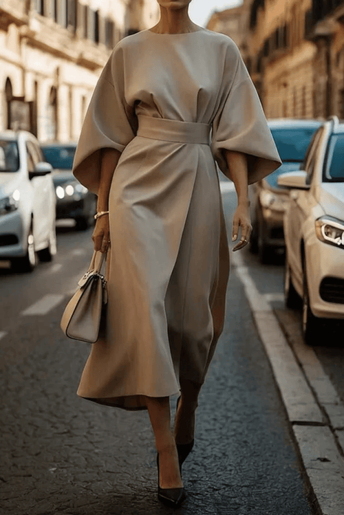 Aurelia Elegancka Drapowana Sukienka