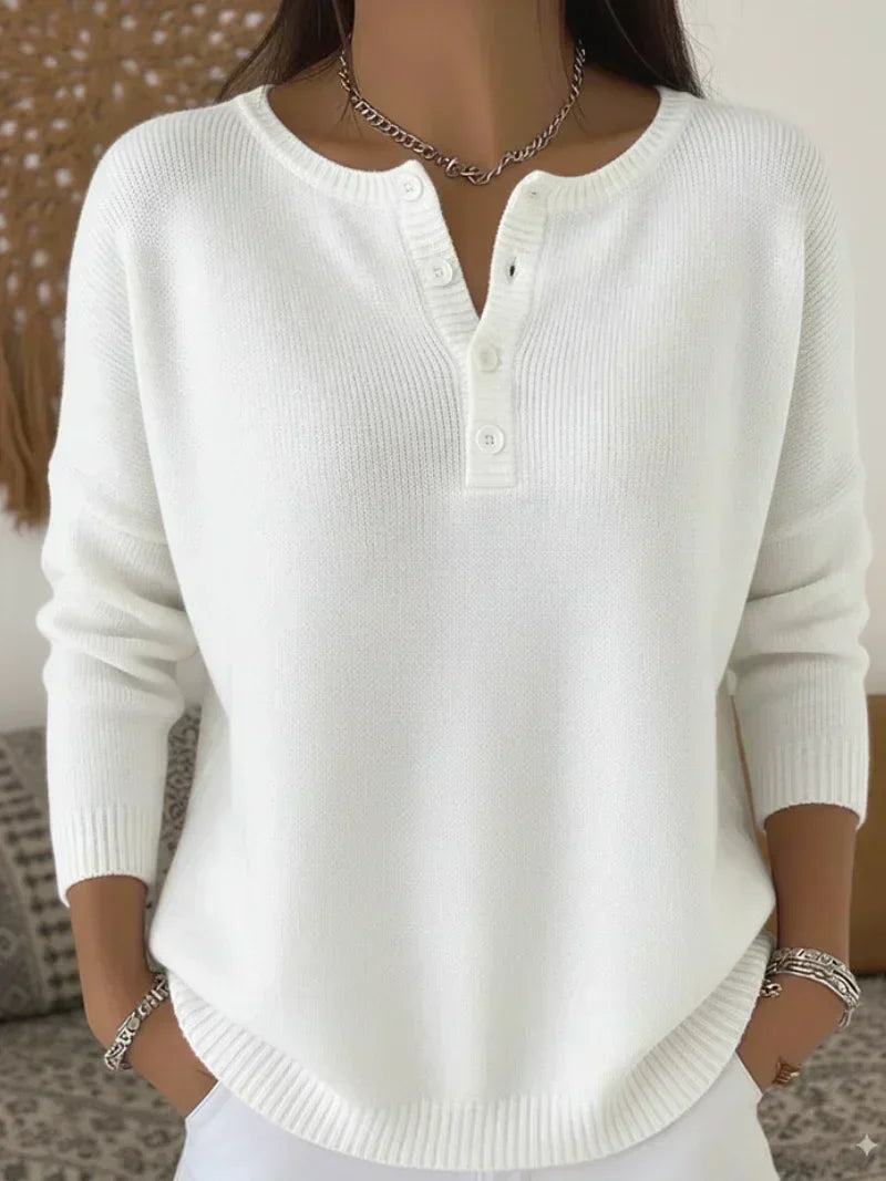 Sweter z guzikami typu Henley Ernesta