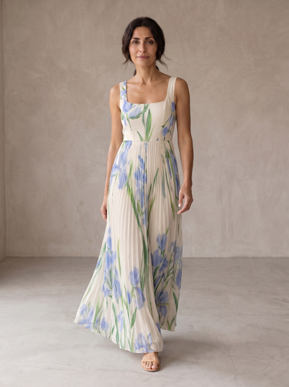 Oliwia | Kwiecista Sukienka Maxi A-Line