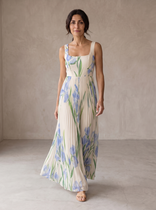 Oliwia | Kwiecista Sukienka Maxi A-Line