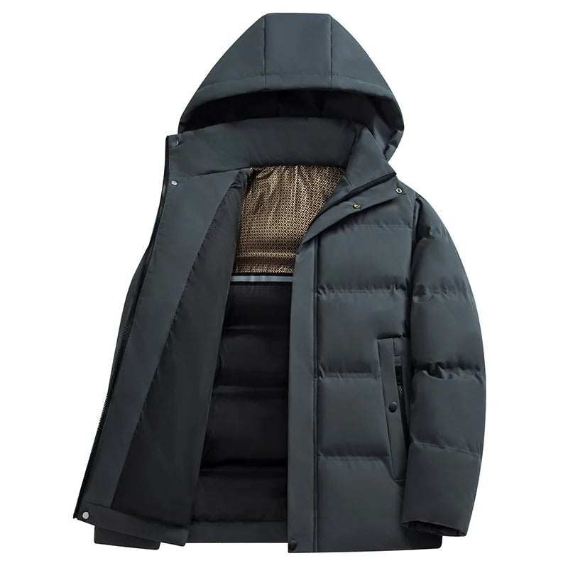 Elegancka polarowa kurtka z kapturem
